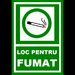 Placuta loc de fumat